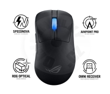 ASUS myš ROG Keris II Ace - drátová + bezdrátová - černá