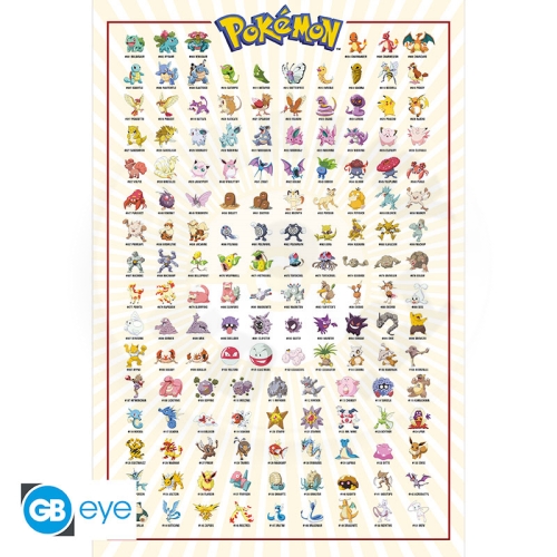 POKEMON - Poster Maxi 91.5x61 - Kanto 151 English_(1)