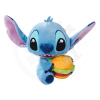Plyšák - Lilo &amp; Stitch Stitch s Hamburgrem25 cm