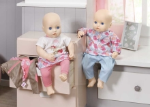 Baby Annabell Oblečení s bundou, 43 cm - růžové kalhoty_(4)