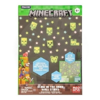 Minecraft Glow in the Dark Wall Decal Stars (208 pcs)