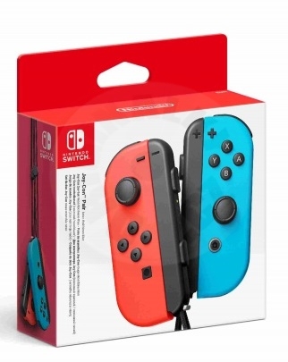 Nintendo Joy-Con Pair - neon červený a neon modrý (Switch)