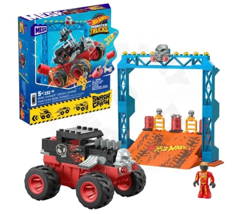 Mattel Mega Hot Wheels: Monster Trucks – Bone Shaker Crash Course (HKF87)