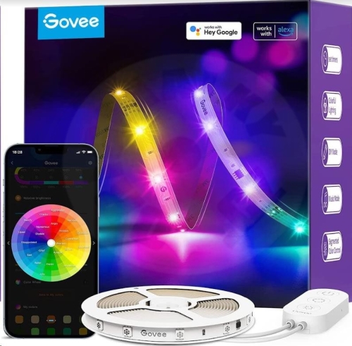 Govee RGBIC Basic Wi-Fi + Bluetooth LED pásek 10m