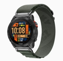 Garmin náhradní řemínek - tkaný nylon - 26mm pro řadu Fénix - zelená