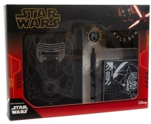 Dárkový set Star Wars - Kylo Ren (ponožky, propiska, zápisník, klíčenka, podtácky)