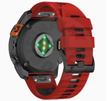 Garmin náhradní řemínek - silikonový - 26mm pro řadu Fénix - červená