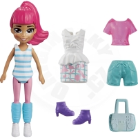 Mattel Polly Pocket - sportovní módní panenka (HKV87)