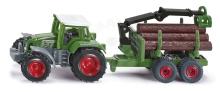 SIKU  - Traktor s přívěsem na kulatinu