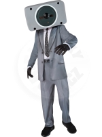 Dětský kostým Skibidi Toilet - Speakerman vel M ( 6-8 let)