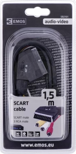 Emos 3x Scart + Cinch Adapter - 1,5m