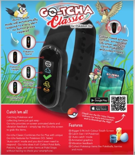 Pokémon Go-tcha Classic - černá