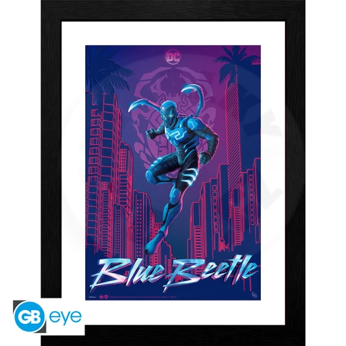 DC COMICS - Framed print "Blue Beetle movie poster" (30 x 40 cm)_(1)