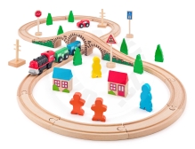 Woody Vláčkodráha osmička s el.mašinou, 40 dílů