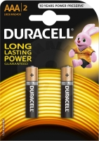 Duracell BASIC AAA, 2ks, 1.5V Duracell BASIC AAA, 2ks, 1.5V