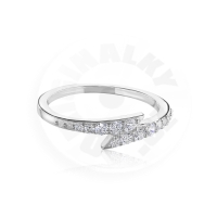 Stříbrný prsten Harry Potter - Blesk L