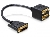 Delock Adaptér DVI(24+5) samec na 2x VGA samice
