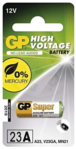 GP Alkalická speciální baterie 23A, A23 MN21, V23GA) 12V