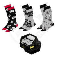 Star Wars ponožky 3-Pack Stormtrooper 38-45 Star Wars ponožky 3-Pack Stormtrooper 38-45