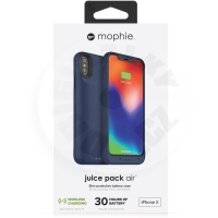 Mophie Qi Bezdrátové Nabíjecí Pouzdro pro Apple iPhone X/XS - modrá