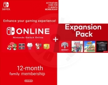 Nintendo Switch Online Rodinné členství - 365 dní + Expansion Pack
