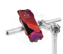 BONE držák na kolo pro mobil 5,8 - 7,2", Bike Tie 3 - Red