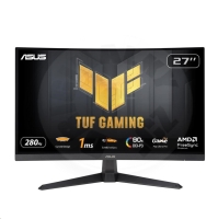 ASUS TUF Gaming VG27VQM1B - 27", 280Hz, Full HD, zakřivený herní monitor, HDMI, DP, AUDIO ASUS TUF Gaming VG27VQM1B - 27", 280Hz, Full HD, zakřivený herní monitor, HDMI, DP, AUDIO
