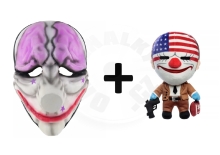 Payday 2 Replica Houston maska + plyšák Dallas