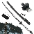 Ocelová katana "BLACK MORTAL BLADE" - Sekiro: Shadows Die Twice Ocelová katana "BLACK MORTAL BLADE" - Sekiro: Shadows Die Twice