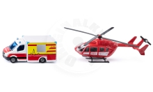 SIKU Super - Ambulance a vrtulník, set SIKU Super - Ambulance a vrtulník, set