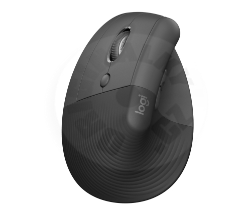 Logitech Lift Vertical, pro leváky bezdrátová ergonomická myš - černá