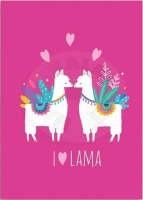 Přikrývka - I Love Lama 130 x 160 cm