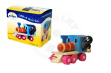 Detoa Dřevěný Krtek a mašinka