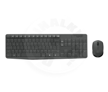 Logitech MK235 bezdrátový set klávesnice a myši (CZ Layout) - šedá