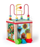 Woody Didaktická kostka malá s magickými kolečky