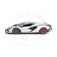 Bburago - Auta HOBBY, Lamborghini Sián FKP 37, bílá, 1:18_(3)