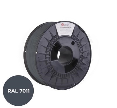 C-TECH PREMIUM LINE, PLA, ocelová šedá, RAL7011, 1,75mm, 1kg_(1)