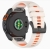 Garmin náhradní řemínek - silikonový - 22mm pro řadu Fénix - oranž/bílá