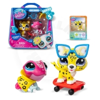 Littlest Pet Shop Serie 5 - 2 figurky Chilled and Fast