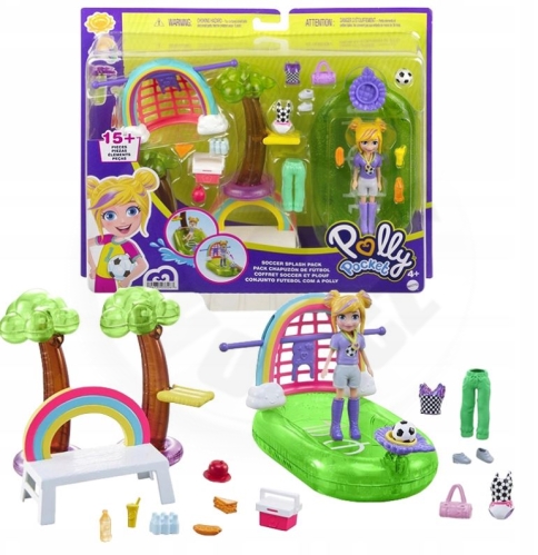 Mattel Polly Pocket - Fotbalový set ve vodě (HDW61)