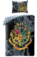 Halantex Povlečení - Harry Potter Gogwarts Logo 140x200, 70x90 (100% Cotton)