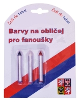 Barvy na obličej ČR2, tužky 3ks