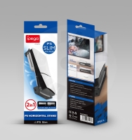iPega P5008A horizontální stojánek pro PS5 Slim/Pro s USB - černá (PS5)