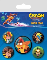 Sada odznaků - Crash Bandicoot 4 Sada odznaků - Crash Bandicoot 4