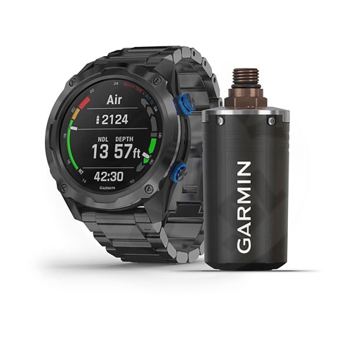Garmin Descent™ Mk2i Titan Carbon Gray, Titanium Black Bracelet + T1 Tracker