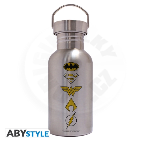 DC COMICS - Canteen Steel Bottle - Logos_(1)