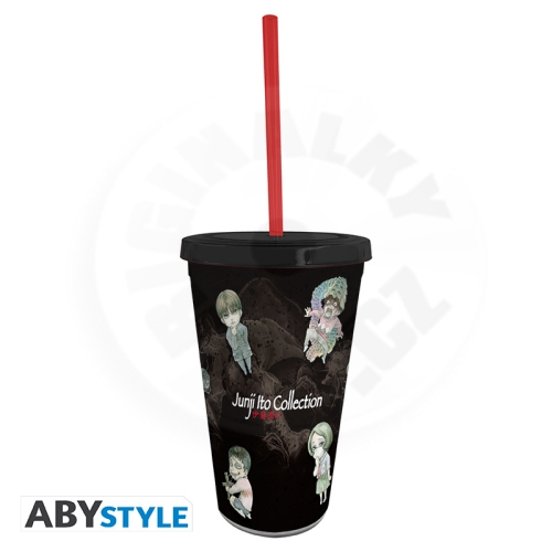 JUNJI ITO - Tumbler with straw - 470ml - Chibi Art_(1)