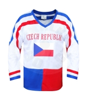 Hokejový dres ČR 7, bílý, vel. XL Hokejový dres ČR 7, bílý, vel. XL