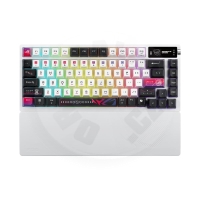 ASUS Klávesnice ROG Azoth X (ROG NX Snow V2/PBT), mechanická, bezdrátová, ARGB, US - bílá