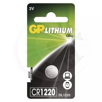 GP - lithiová, knoflíková, CR1220, 3V GP - lithiová, knoflíková, CR1220, 3V